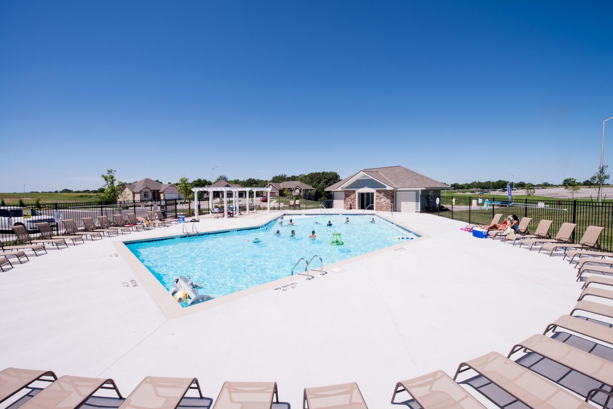 The Reserve at Riverstone new home community swimming pool in Park Hill school district