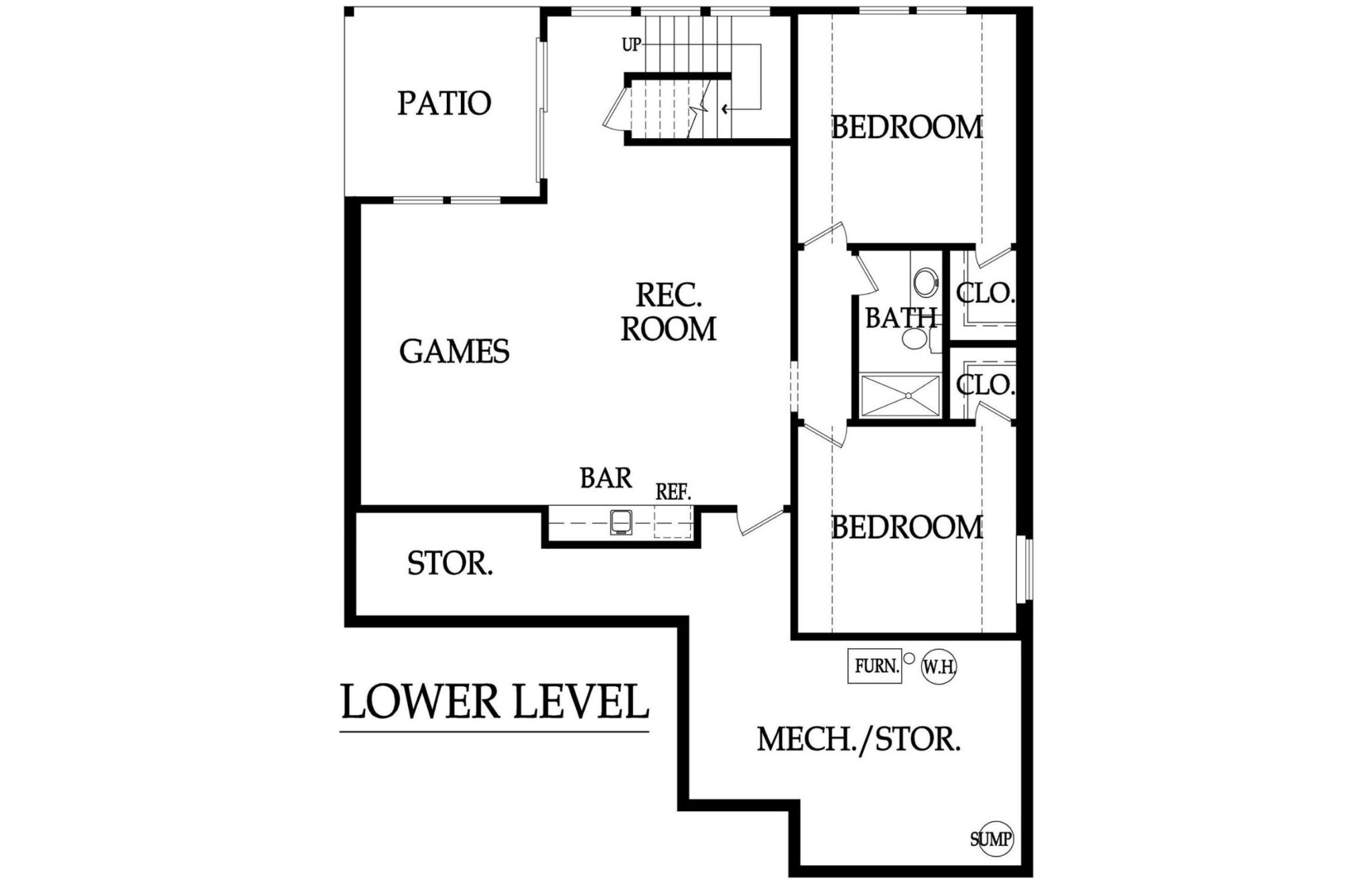Bess Truman lower level floor plan