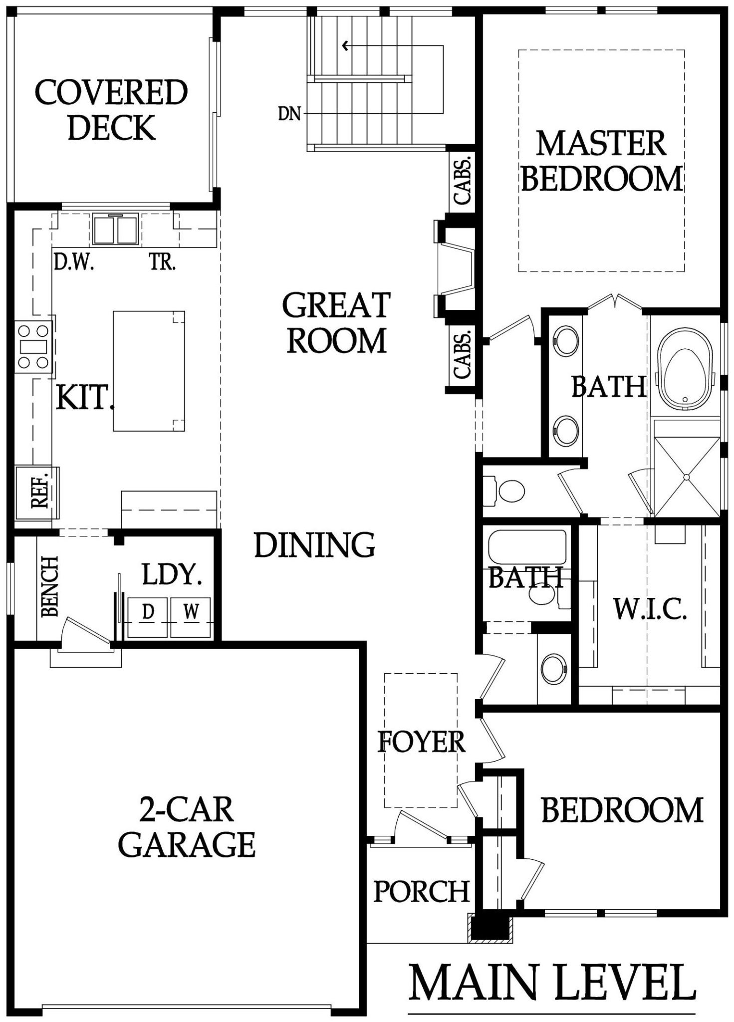 The Truman reverse 1.5-story floor plan in Cadence Villas.