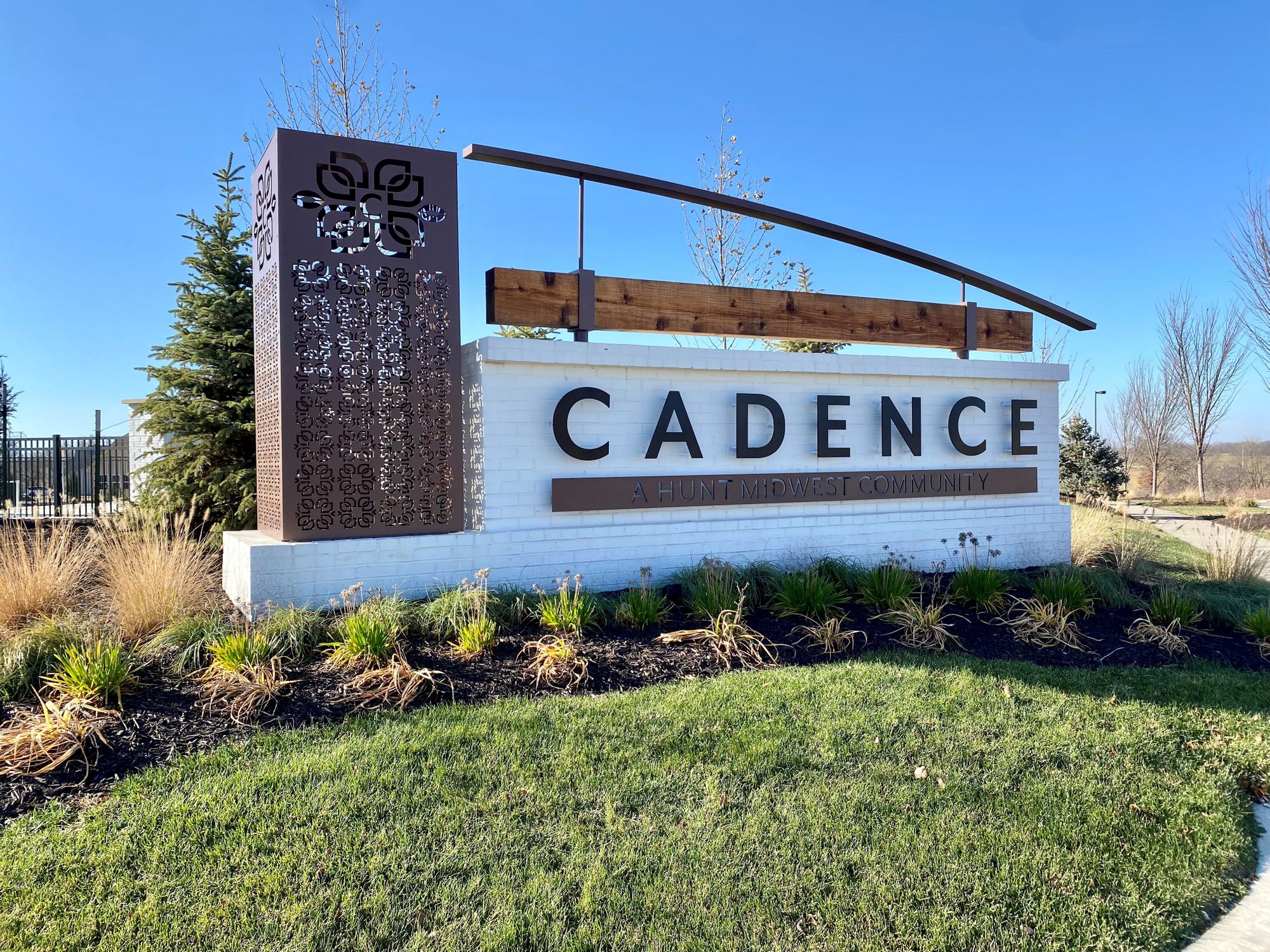 Cadence new home community entry monument Kansas City