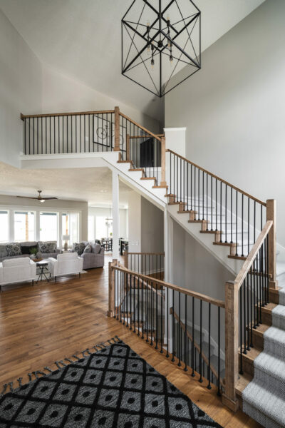 The Kennedy 2-story floor plan entry staircase great room