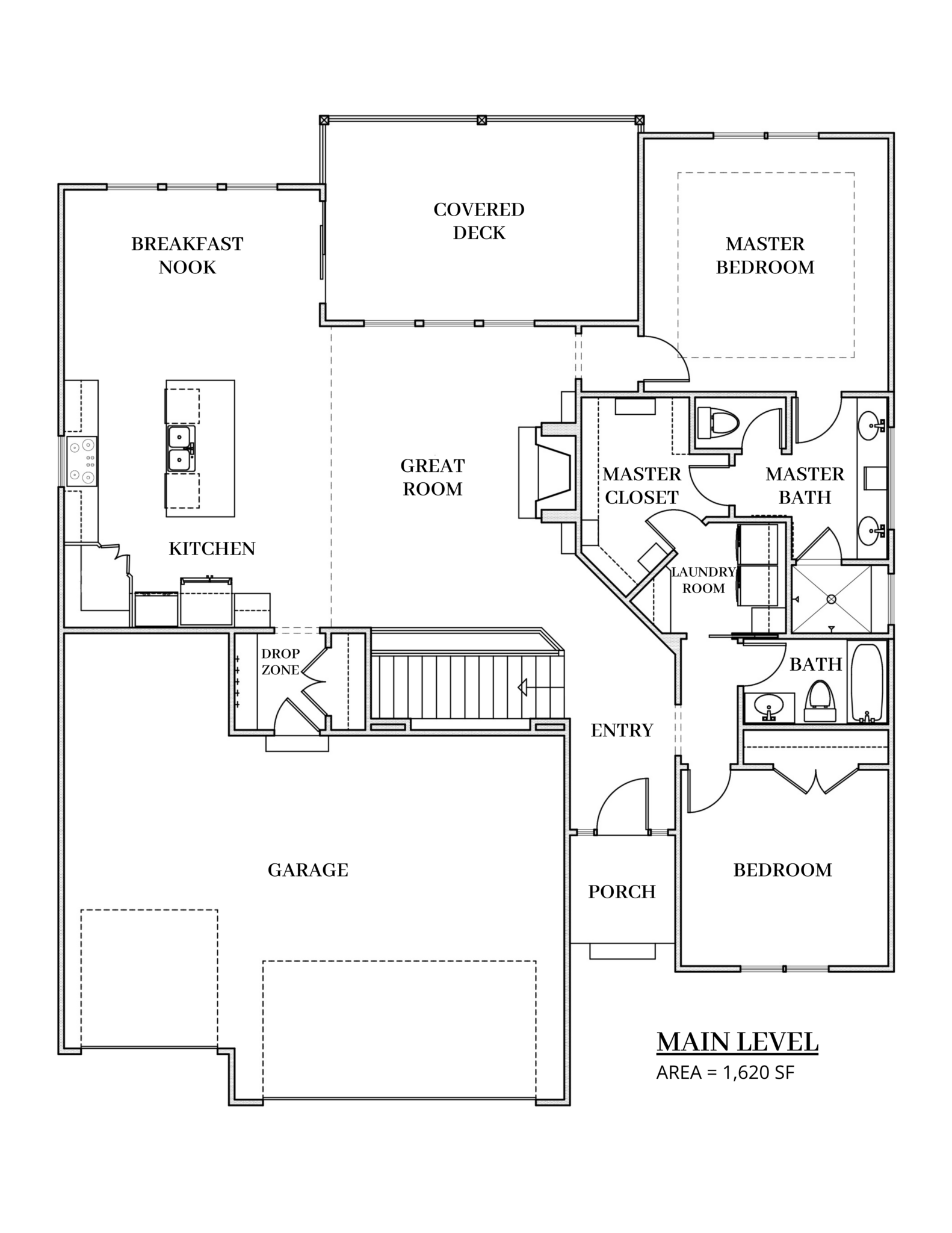 The Taft reverse 1.5-story lower level floor plan by Patriot Homes is the Kansas City 2023 St. Jude Dream Home Giveaway house.
